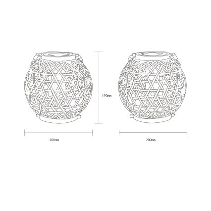 Globo - LED-Solarleuchte LED/0,02W/3V IP44 300 mAh