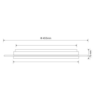 Globo - LED dimmbare Deckenleuchte LED/30W/230V 3000-6500K + Fernbedienung