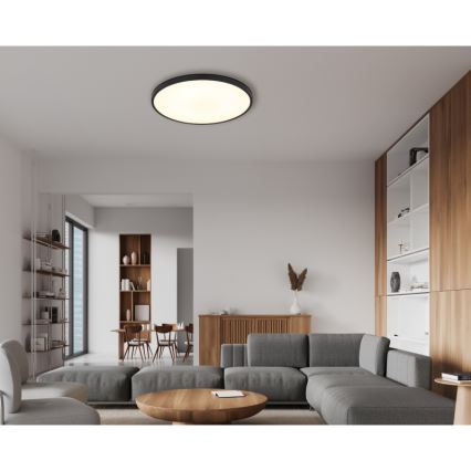 Globo - LED-Deckenleuchte LED/32W/230V 4000K d 40 cm schwarz