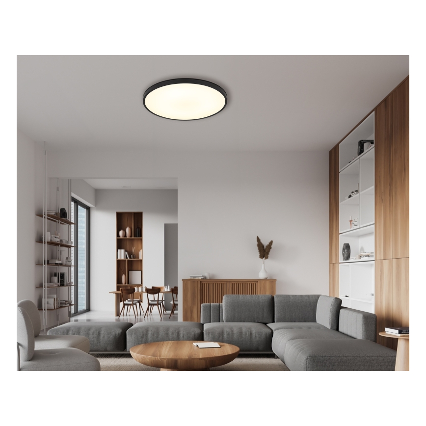 Globo - LED-Deckenleuchte LED/32W/230V 4000K d 40 cm schwarz