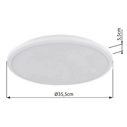 Globo - LED-Deckenleuchte LED/18W/230V 3000K d 35 cm weiß