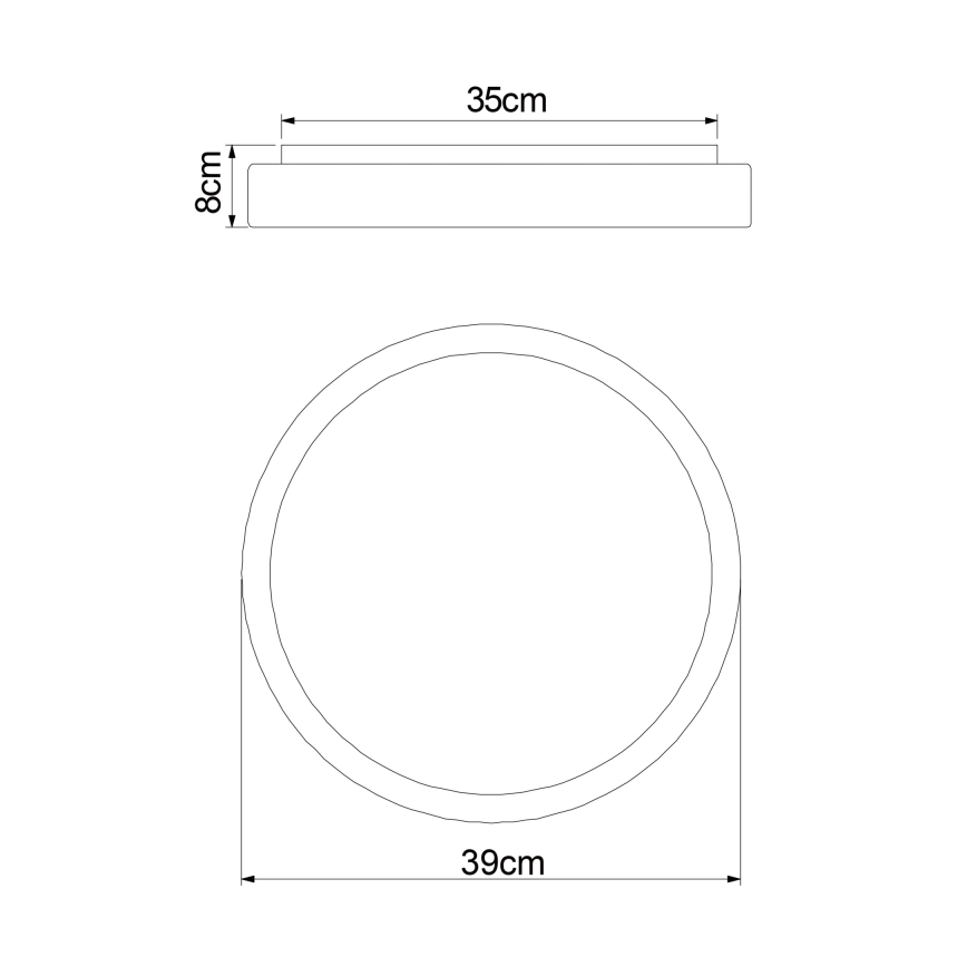 Globo - LED dimmbare Deckenleuchte LED/18W/230V + Fernbedienung