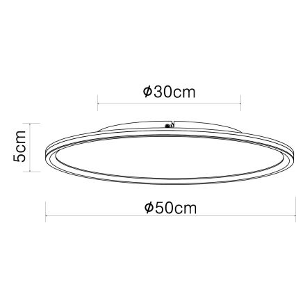 Globo - LED Deckenleuchte LED/58W/230V Ø 50 cm
