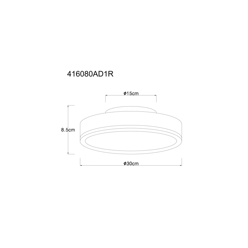 Globo - LED-Deckenleuchte LED/12W/230V 3000K d 30 cm