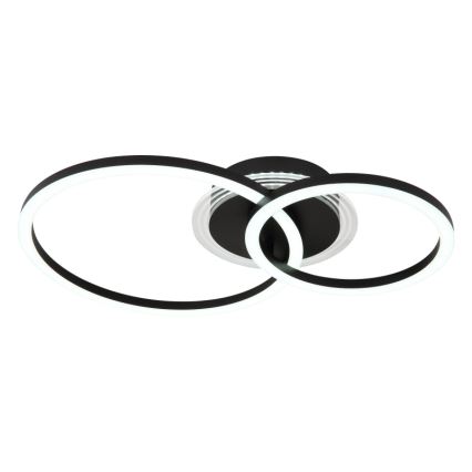 Globo - LED-Deckenleuchte LED/30W/230V 2700/4500/6500K d 33x50 cm schwarz