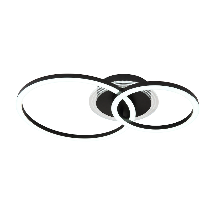 Globo - LED-Deckenleuchte LED/30W/230V 2700/4500/6500K d 33x50 cm schwarz