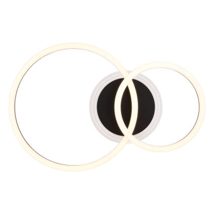 Globo - LED-Deckenleuchte LED/30W/230V 2700/4500/6500K d 33x50 cm schwarz