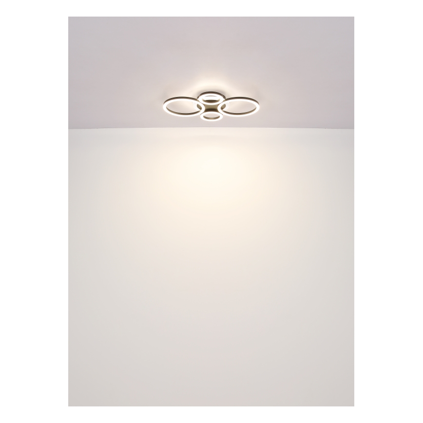 Globo - LED-Deckenleuchte LED/40W/230V 2700/4500/6500K d 35,5x53 cm schwarz