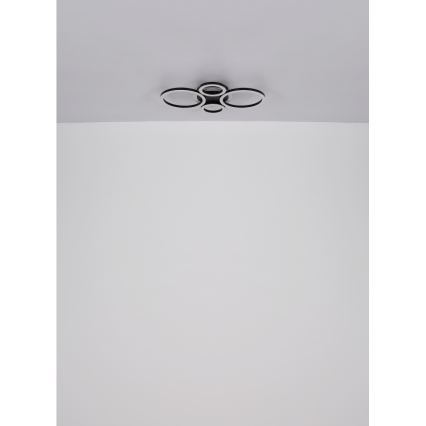 Globo - LED-Deckenleuchte LED/40W/230V 2700/4500/6500K d 35,5x53 cm schwarz