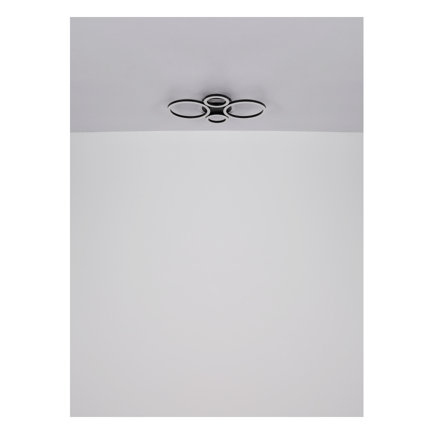Globo - LED-Deckenleuchte LED/40W/230V 2700/4500/6500K d 35,5x53 cm schwarz