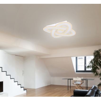 Globo - Dimmbare LED-Deckenleuchte LED/36W/230V 3000-6000K d 50 cm weiß + Fernbedienung