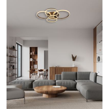Globo - LED-Deckenleuchte LED/70W/230V 3000K 88x110 cm anthrazit