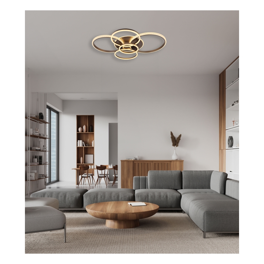 Globo - LED-Deckenleuchte LED/70W/230V 3000K 88x110 cm anthrazit