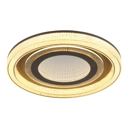 Globo - Dimmbare LED-Deckenleuchte LED/48W/230V 2700-6000K d 48 cm anthrazit + Fernbedienung