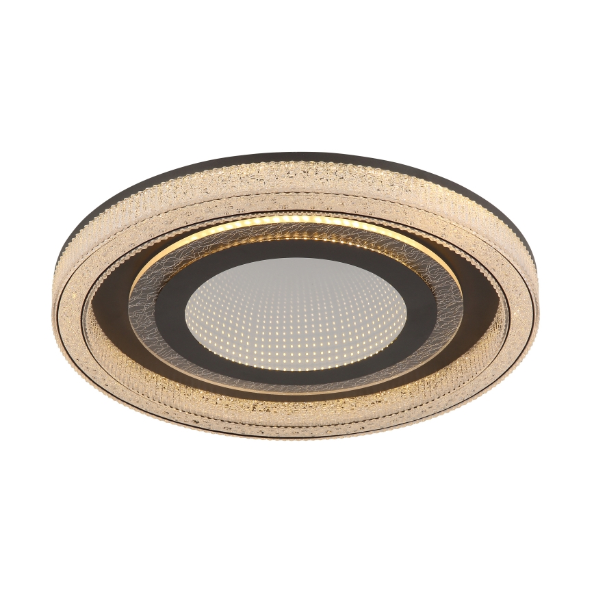 Globo - Dimmbare LED-Deckenleuchte LED/48W/230V 2700-6000K d 48 cm anthrazit + Fernbedienung