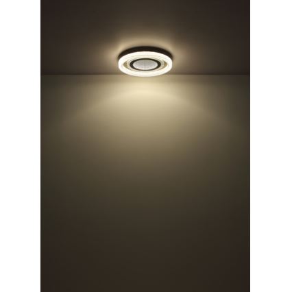 Globo - Dimmbare LED-Deckenleuchte LED/48W/230V 2700-6000K d 48 cm anthrazit + Fernbedienung