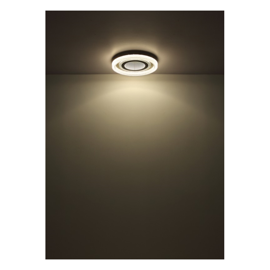 Globo - Dimmbare LED-Deckenleuchte LED/48W/230V 2700-6000K d 48 cm anthrazit + Fernbedienung