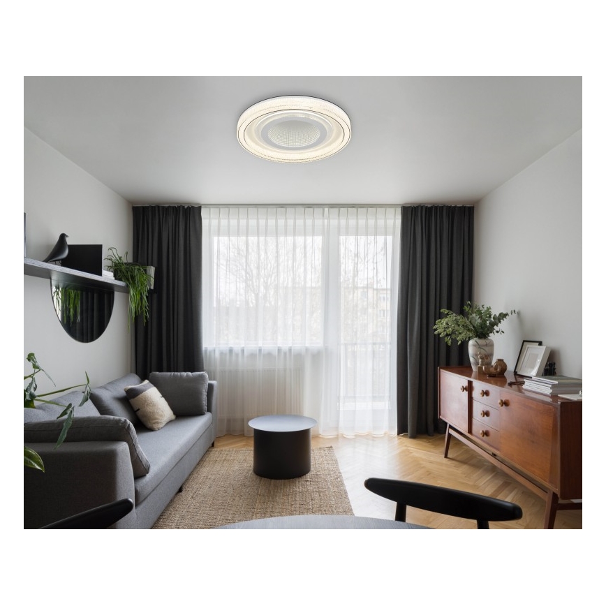 Globo - LED dimmbare Deckenleuchte LED/48W/230V 2700-6000K Ø 48 cm Weiß + Fernbedienung