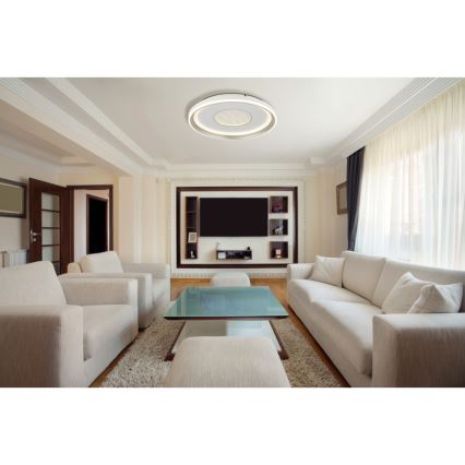 Globo - Dimmbare LED-Deckenleuchte LED/48W/230V 2700-6000K d 48 cm + Fernbedienung