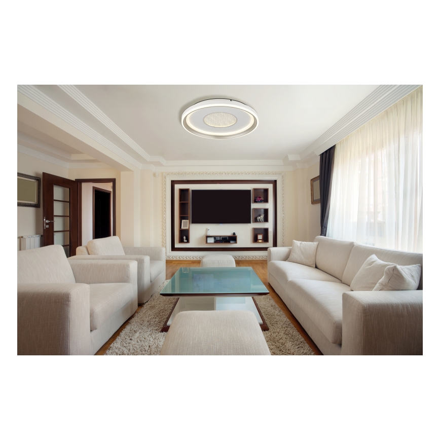 Globo - Dimmbare LED-Deckenleuchte LED/48W/230V 2700-6000K d 48 cm + Fernbedienung