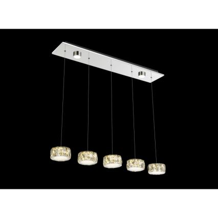 Globo - LED-Hängeleuchte LED/52W/230V 4000K glänzendes Chrom/klar