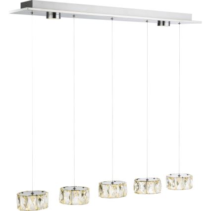 Globo - LED-Hängeleuchte LED/52W/230V 4000K glänzendes Chrom/klar