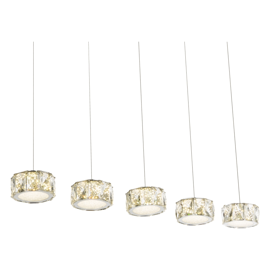 Globo - LED-Hängeleuchte LED/52W/230V 4000K glänzendes Chrom/klar