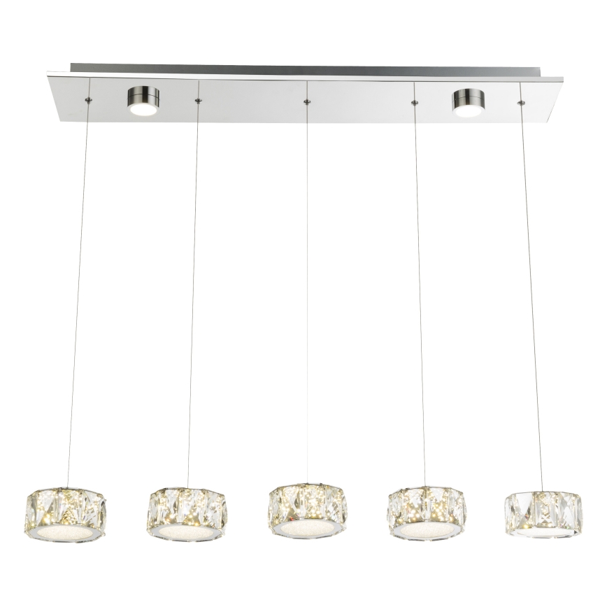 Globo - LED-Hängeleuchte LED/52W/230V 4000K glänzendes Chrom/klar