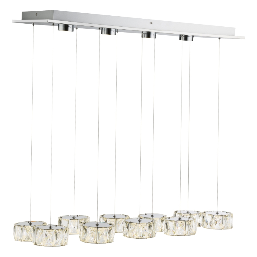 Globo - LED-Hängeleuchte LED/92W/230V 4000K glänzendes Chrom/klar