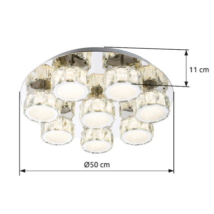 Globo - Dimmbare LED-Deckenleuchte LED/64W/230V 4000K d 50 cm