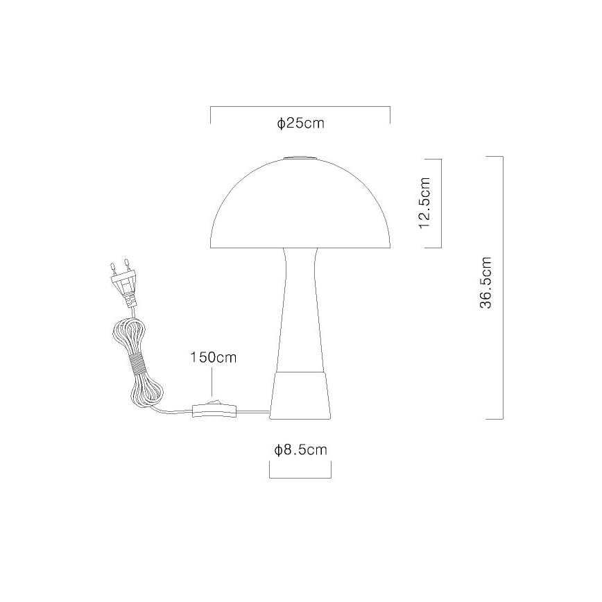 Globo - Tischlampe 1xE27ILLU/40W/230V grün