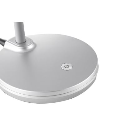 Globo - Dimmbare, flexible LED-Touch-Tischleuchte LED/4,6W/230V silbern