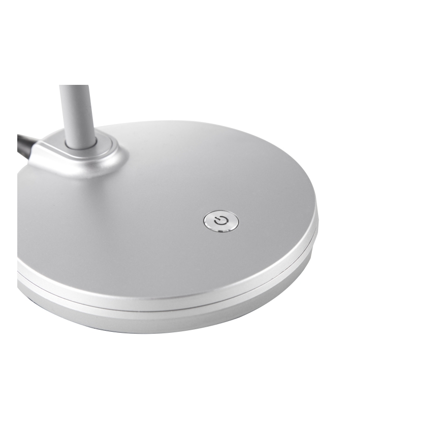 Globo - Dimmbare, flexible LED-Touch-Tischleuchte LED/4,6W/230V silbern