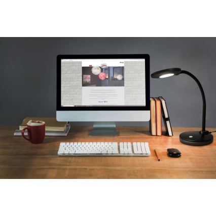 Globo - Dimmbare LED-Tischleuchte mit Touch-Funktion LED/4,6W/230V schwarz