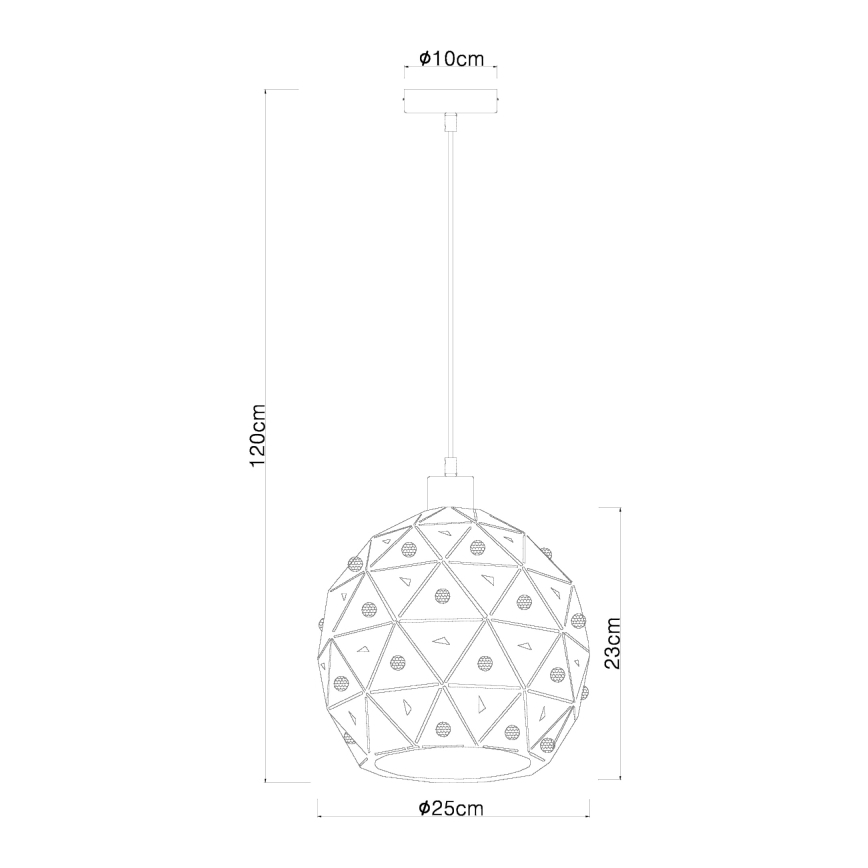Globo 54029H - Hängeleuchte JODIE 1xE27/60W/230V d 25 cm