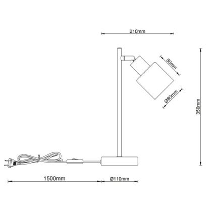 Globo - Tischlampe 1xE14/25W/230V