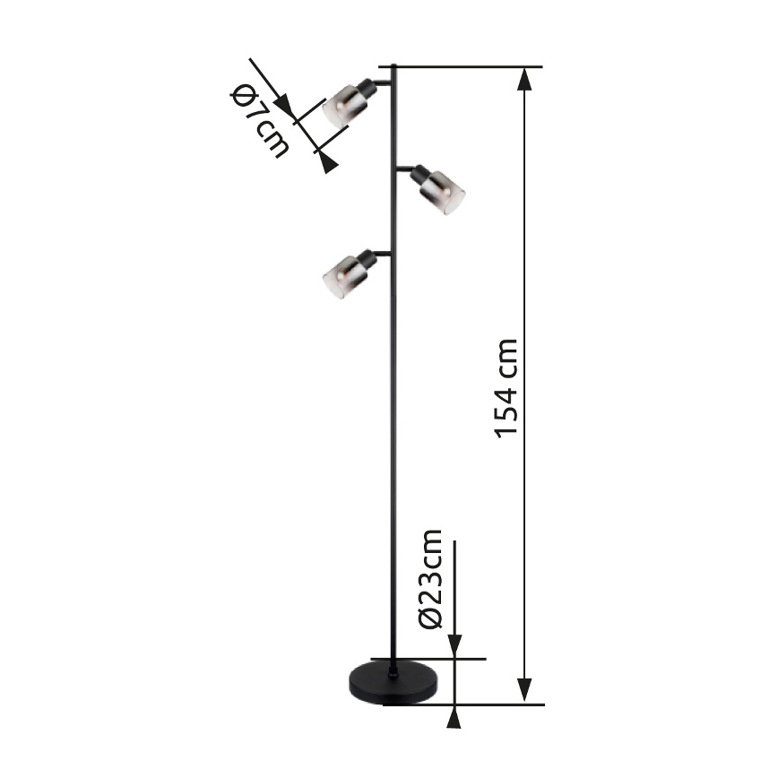 Globo - Stehleuchte 3xE14/40W/230V