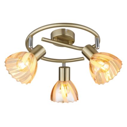 Globo - Strahler 3xE14/40W/230V golden