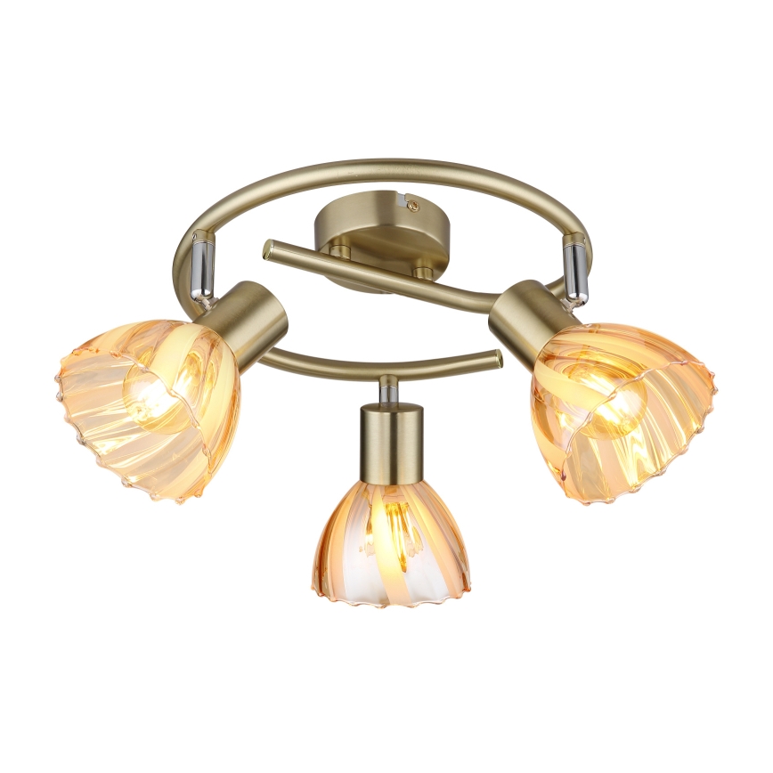 Globo - Strahler 3xE14/40W/230V golden