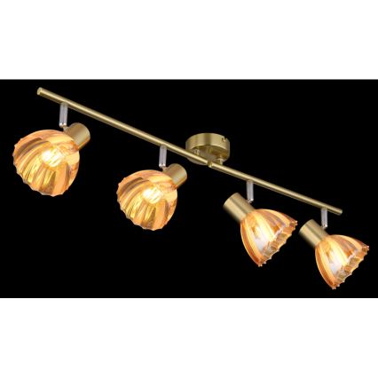 Globo - Strahler 4xE14/40W/230V golden