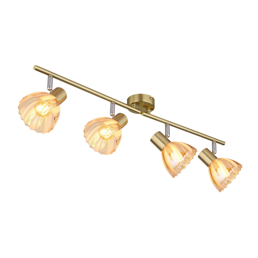 Globo - Strahler 4xE14/40W/230V golden