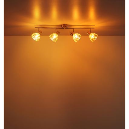 Globo - Strahler 4xE14/40W/230V golden
