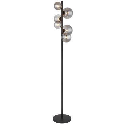 Globo - LED-Stehleuchte 6xG9/3,5W/230V rauchig/schwarz