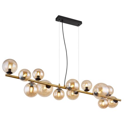 Globo - LED-Hängeleuchte 13xG9/3,5W/230V rauchig/braun