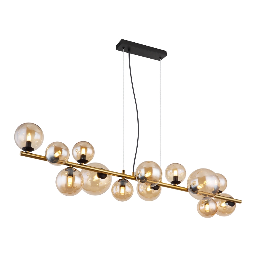 Globo - LED-Hängeleuchte 13xG9/3,5W/230V rauchig/braun