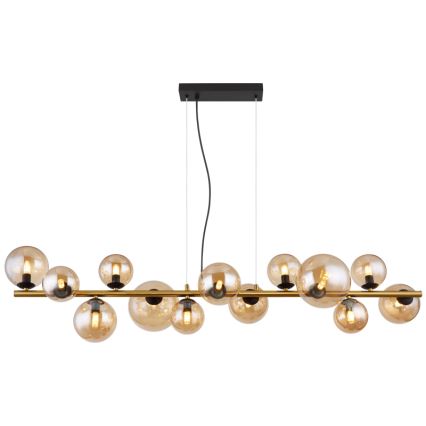 Globo - LED-Hängeleuchte 13xG9/3,5W/230V rauchig/braun