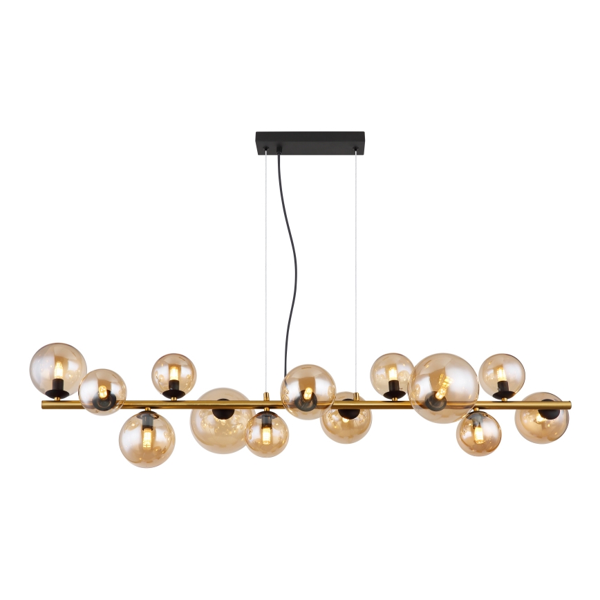 Globo - LED-Hängeleuchte 13xG9/3,5W/230V rauchig/braun