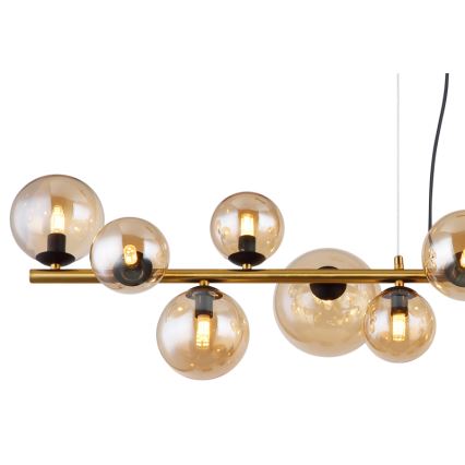 Globo - LED-Hängeleuchte 13xG9/3,5W/230V rauchig/braun