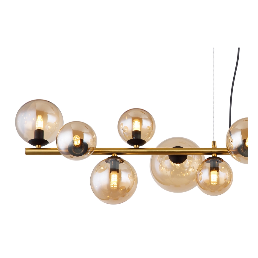 Globo - LED-Hängeleuchte 13xG9/3,5W/230V rauchig/braun