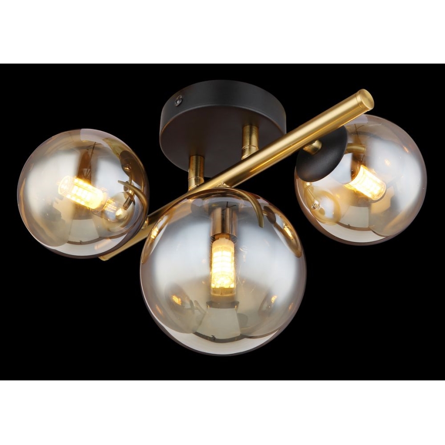 Globo - LED Deckenleuchte RIHA 3xG9/3,5W/230V Messing